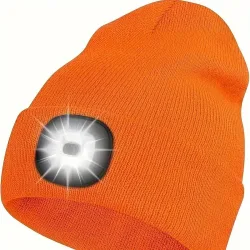 Rechargeable LED Beanie Hat