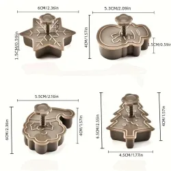Christmas Cookie Cutter Set - 4pcs