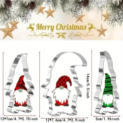 3-Piece Cookie Cutter Set - Christmas Gnome