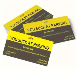 30pcs Funny Parking Cards