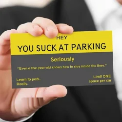 30pcs Funny Parking Cards