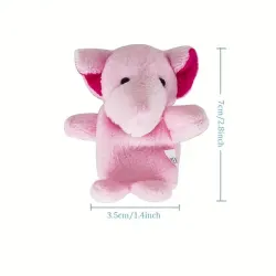 10 Mini Animal Finger Puppets Set