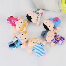 10 Mini Animal Finger Puppets Set