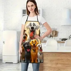 Cartoon Puppy Design Dog Lovers Apron