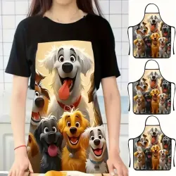 Cartoon Puppy Design Dog Lovers Apron