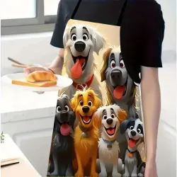 Cartoon Puppy Design Dog Lovers Apron