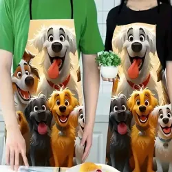 Cartoon Puppy Design Dog Lovers Apron