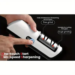 Automatic Electric Knife Sharpener - 2-Speed