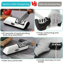 Automatic Electric Knife Sharpener - 2-Speed