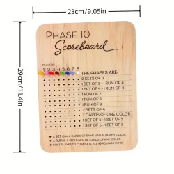 10 Scoreboard with Colorful Pegs