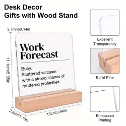 Funny Desk Plaque - Sarcasm