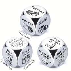 3pcs Stainless Steel Decision-Making Dice Set