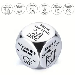 3pcs Stainless Steel Decision-Making Dice Set