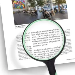 Large Magnifying Glass 10X Handheld Reading Magnifier for Seniors & Kids