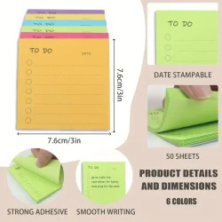 Adhesive Memo Sticky Notes Notepad Bulk