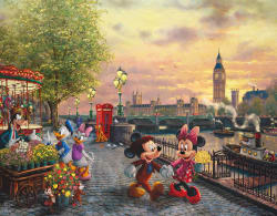4 in 1 Thomas Kinkade Disney Travel Disney
