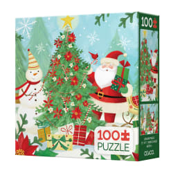 Santa Decorates The Tree Christmas