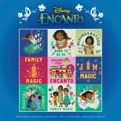 Encanto Flat Flower Collage Disney