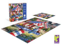 Patriotic Birdhouse Birds