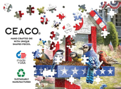 Patriotic Birdhouse Birds