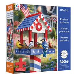 Patriotic Birdhouse Birds