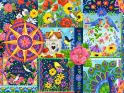 Sundial Patchwork Flower & Garden