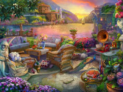 Sunset On An Italian Terrace Travel