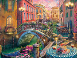 Venice Canal At Dusk Travel