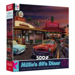 Millie's 50's Diner Car Jigsaw Puzzle