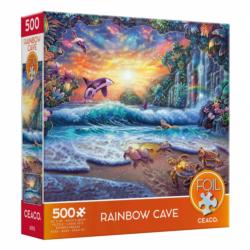 Rainbow Cave Animals Glitter / Shimmer / Foil Puzzles