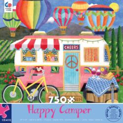 Wine Country Camper Hot Air Balloon Jigsaw Puzzle