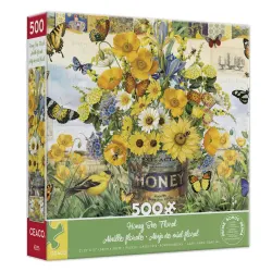 Honey Bee Floral Flower & Garden