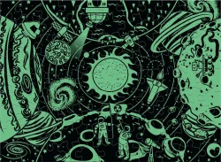 Outer Space Adventure Glow Space