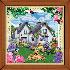 Delphinium Cottage Mini Puzzle Dogs Jigsaw Puzzle