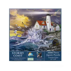 Stormy Coast Lighthouse