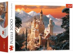 Wintry Neuschwanstein Castle, Germany Kirch Castle Jigsaw Puzzle