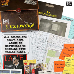 Murder Mystery Party Case Files: Mission Black Hawk