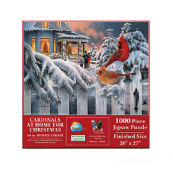 Cardinals At Home for Christmas Birds