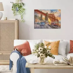 Forth Bridge at Sunset Landscape