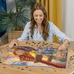 Forth Bridge at Sunset Landscape