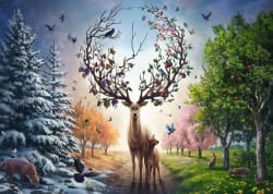 Magical Deer Forest Animal