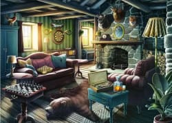 MYSTERY: The Gift of Murder 408 Pc Puzzle Cabin & Cottage