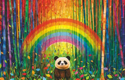 Puzzle Moments: Bamboo Panda Bear