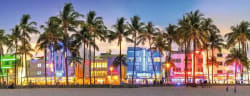 Night Glow on Ocean Drive Panoramic Landscape