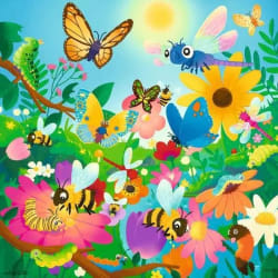 Bugs, Bugs, Bugs 3x49 Pc Puzzle Butterflies and Insects