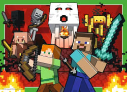 Minecraft 4 x 100 piece Video Game