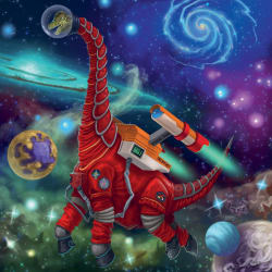 Dinosaurs in Space Space