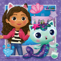 Gabby's Dollhouse 3 x 49 pc Puzzle Movies & TV