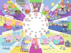 Peppa Pig - Tell the Time Clock Puzzle Educational