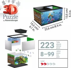 Minecraft Storage Box 216 Pc 3D Puzzle Video Game